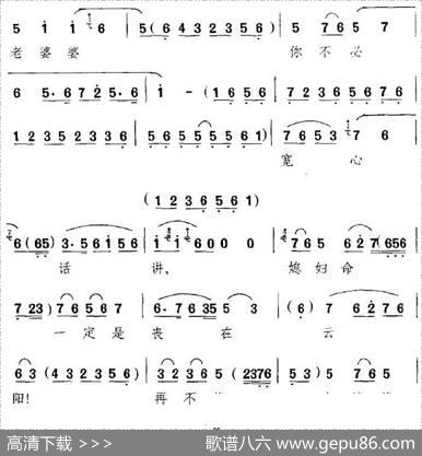 要相逢除非是大梦一场（《金锁记》选段、窦娥唱段）|李罡记谱