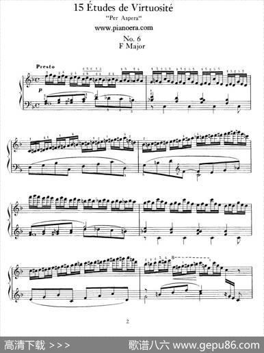 15EtudesdeVortuositeOp.72（15首辉煌练习曲·6）|莫里兹·莫什科夫斯基