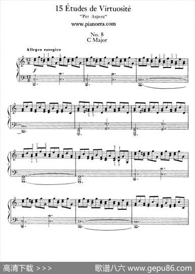 15EtudesdeVortuositeOp.72（15首辉煌练习曲·8）|莫里兹·莫什科夫斯基