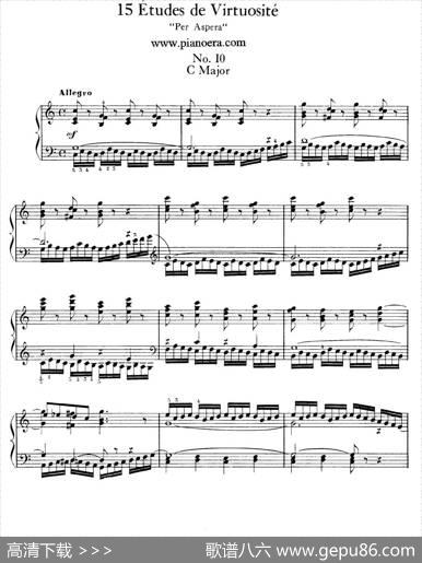 15EtudesdeVortuositeOp.72（15首辉煌练习曲·10）|莫里兹·莫什科夫斯基
