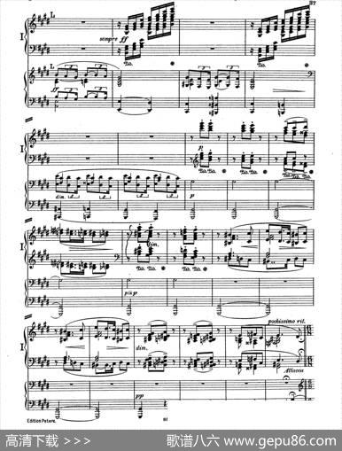 PianoConcertoinEMajorOp.59（E大调钢琴协奏曲·双钢琴·第二乐章）|莫里兹·莫什科夫斯基