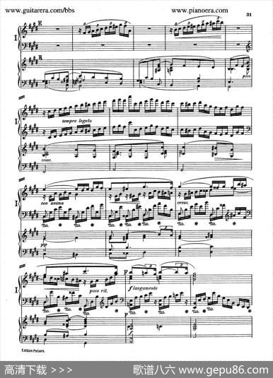 PianoConcertoinEMajorOp.59（E大调钢琴协奏曲·双钢琴·第二乐章）|莫里兹·莫什科夫斯基