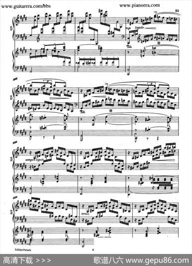 PianoConcertoinEMajorOp.59（E大调钢琴协奏曲·双钢琴·第二乐章）|莫里兹·莫什科夫斯基