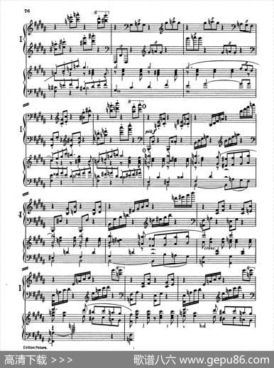 PianoConcertoinEMajorOp.59（E大调钢琴协奏曲·双钢琴·第四乐章）|莫里兹·莫什科夫斯基