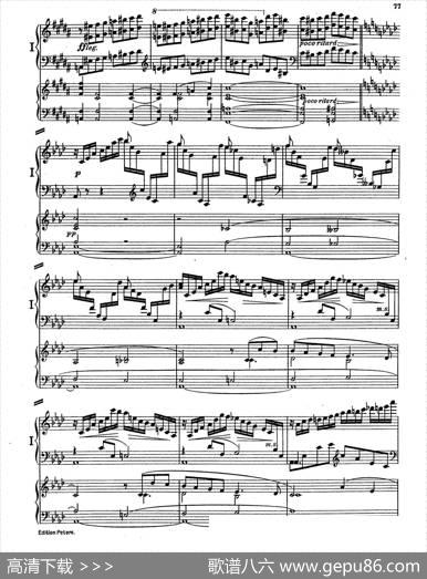 PianoConcertoinEMajorOp.59（E大调钢琴协奏曲·双钢琴·第四乐章）|莫里兹·莫什科夫斯基