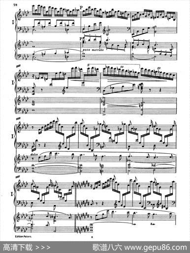 PianoConcertoinEMajorOp.59（E大调钢琴协奏曲·双钢琴·第四乐章）|莫里兹·莫什科夫斯基