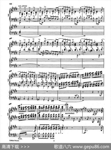 PianoConcertoinEMajorOp.59（E大调钢琴协奏曲·双钢琴·第四乐章）|莫里兹·莫什科夫斯基