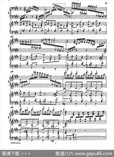 PianoConcertoinEMajorOp.59（E大调钢琴协奏曲·双钢琴·第四乐章）|莫里兹·莫什科夫斯基