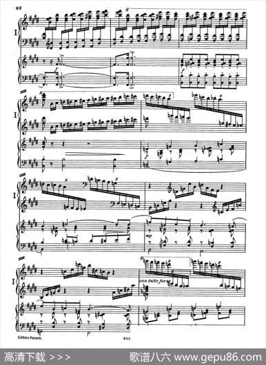 PianoConcertoinEMajorOp.59（E大调钢琴协奏曲·双钢琴·第四乐章）|莫里兹·莫什科夫斯基
