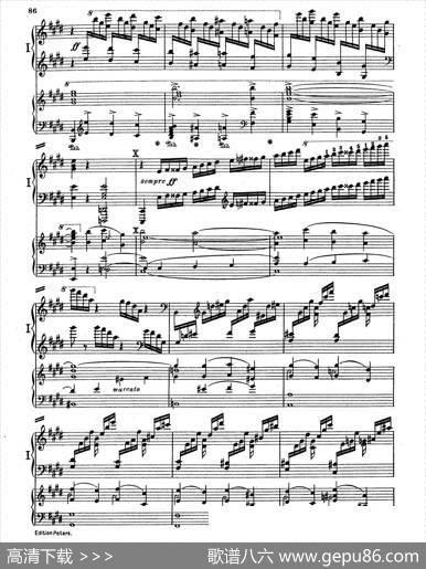 PianoConcertoinEMajorOp.59（E大调钢琴协奏曲·双钢琴·第四乐章）|莫里兹·莫什科夫斯基