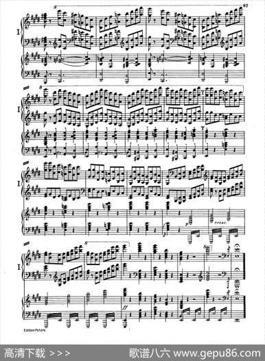 PianoConcertoinEMajorOp.59（E大调钢琴协奏曲·双钢琴·第四乐章）|莫里兹·莫什科夫斯基