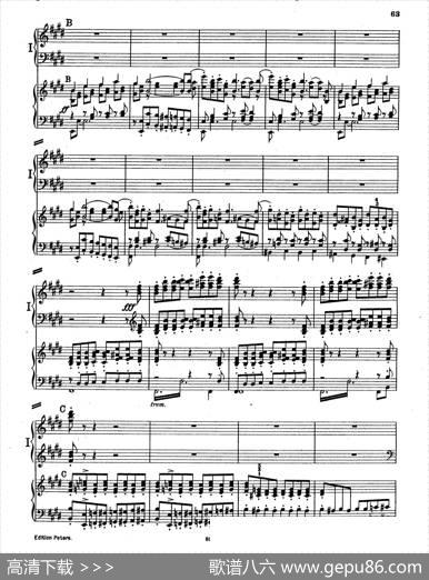PianoConcertoinEMajorOp.59（E大调钢琴协奏曲·双钢琴·第四乐章）|莫里兹·莫什科夫斯基