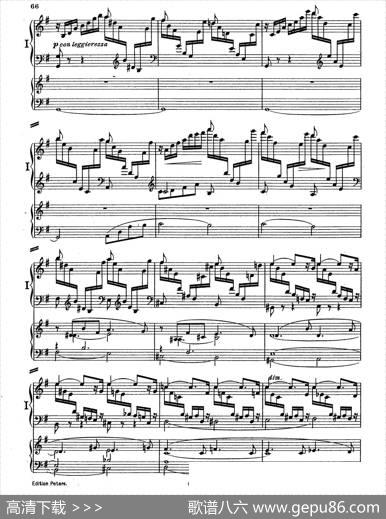 PianoConcertoinEMajorOp.59（E大调钢琴协奏曲·双钢琴·第四乐章）|莫里兹·莫什科夫斯基