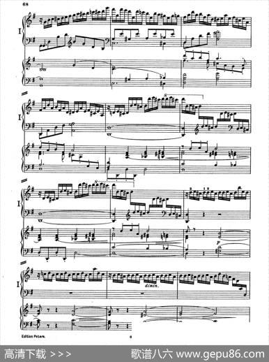 PianoConcertoinEMajorOp.59（E大调钢琴协奏曲·双钢琴·第四乐章）|莫里兹·莫什科夫斯基