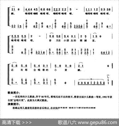 嘀哩嘀哩（弹唱谱） - 望安|潘振声