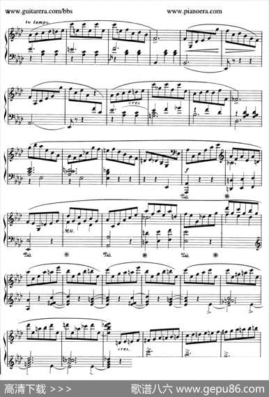 ValseBrillanteinAFlatMajor（降A大调华丽圆舞曲）|莫里兹·莫什科夫斯基