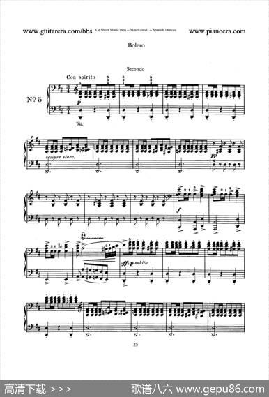 SpanishDancesOp.12（西班牙舞曲·四手联弹版）|莫里兹·莫什科夫斯基