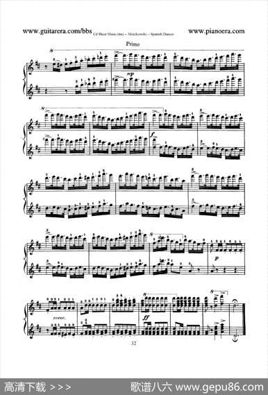 SpanishDancesOp.12（西班牙舞曲·四手联弹版）|莫里兹·莫什科夫斯基