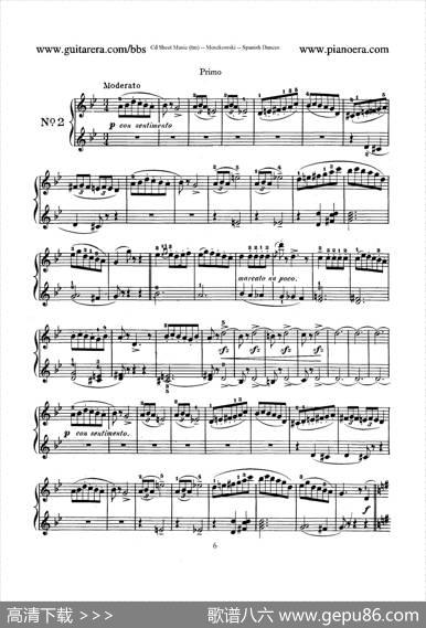 SpanishDancesOp.12（西班牙舞曲·四手联弹版）|莫里兹·莫什科夫斯基