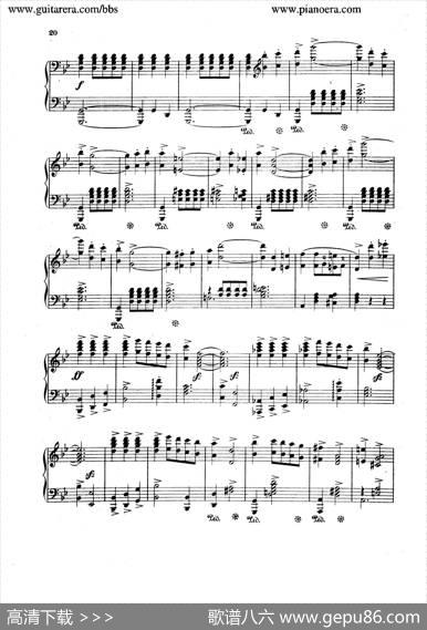 SpanishDancesOp.12（西班牙舞曲·钢琴独奏版）|莫里兹·莫什科夫斯基