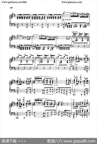 SpanishDancesOp.12（西班牙舞曲·钢琴独奏版）|莫里兹·莫什科夫斯基