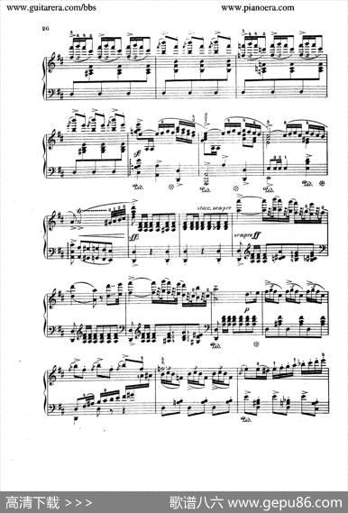 SpanishDancesOp.12（西班牙舞曲·钢琴独奏版）|莫里兹·莫什科夫斯基