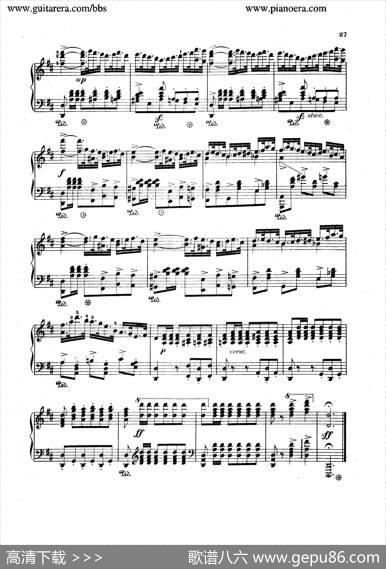 SpanishDancesOp.12（西班牙舞曲·钢琴独奏版）|莫里兹·莫什科夫斯基