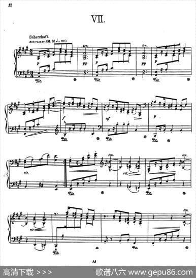 AlbumLeafOp.7（纪念册的一页·7）|狄奥多·柯希纳
