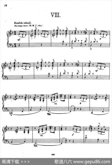 AlbumLeafOp.7（纪念册的一页·8）|狄奥多·柯希纳