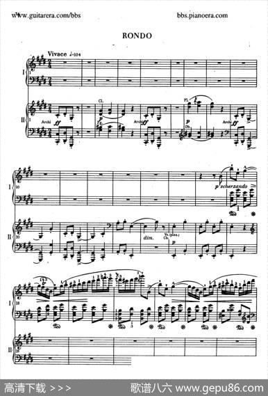 e小调第一钢琴协奏曲Op.11（双钢琴版·第三乐章）|弗雷德里克·肖邦（FredericChopin）