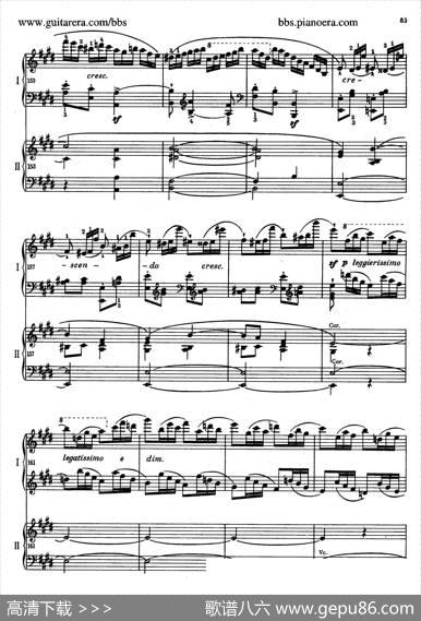 e小调第一钢琴协奏曲Op.11（双钢琴版·第三乐章）|弗雷德里克·肖邦（FredericChopin）