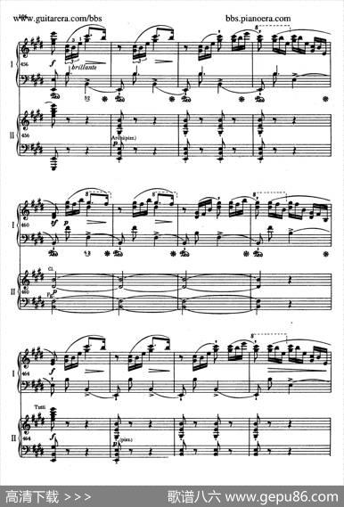 e小调第一钢琴协奏曲Op.11（双钢琴版·第三乐章）|弗雷德里克·肖邦（FredericChopin）