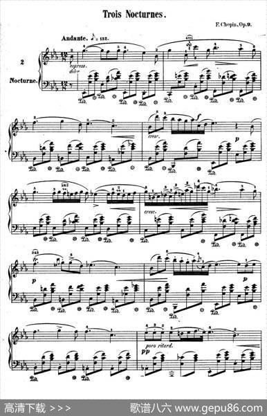 3NocturnesOp.9（3首夜曲·2）|弗雷德里克·肖邦（FredericChopin）