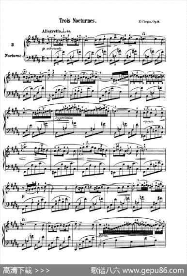 3NocturnesOp.9（3首夜曲·3）|弗雷德里克·肖邦（FredericChopin）