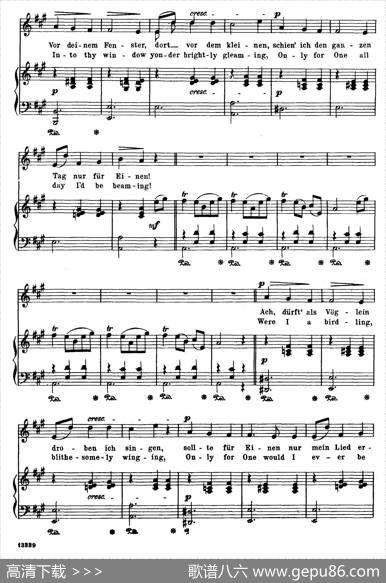 少女的愿望MadchensWunsch（正谱）|弗雷德里克·肖邦（FredericChopin）