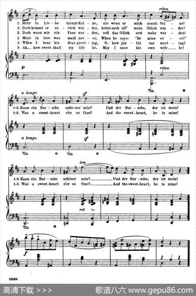 我的甜心MeinGeliebter（正谱）|弗雷德里克·肖邦（FredericChopin）