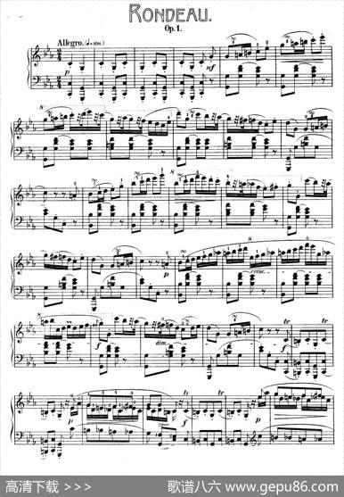 RondoincMinorOp.1（c小调回旋曲）|肖邦-chopin