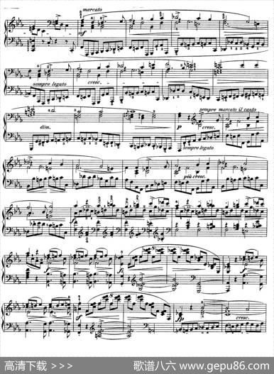 PianoSonataNo.1incMinorOp.4（c小调第一钢琴奏鸣曲）|肖邦-chopin