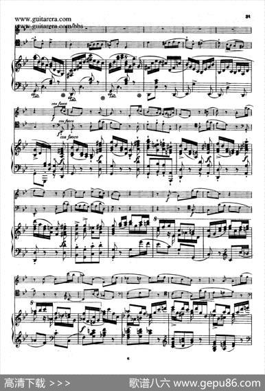 PianoTrioingMinorOp.8（g小调钢琴三重奏）|肖邦-chopin