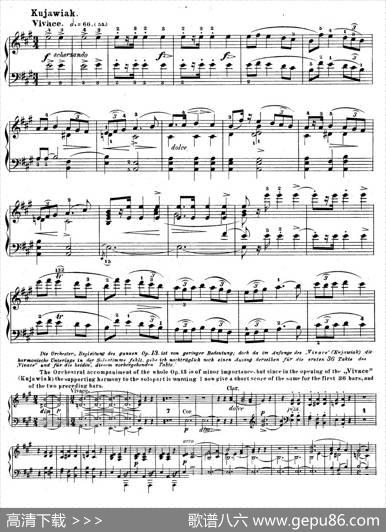 GrandFantasyonPolishAirsOp.13（华丽的波兰民歌幻想曲·钢琴独奏版）|肖邦-chopin