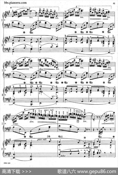 GrandFantasyonPolishAirsOp.13（华丽的波兰民歌幻想曲·双钢琴版）|肖邦-chopin