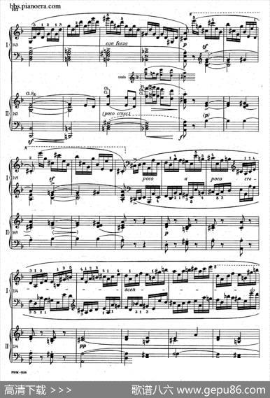KrakowiakGrandRondodeConcertOp.14（克拉科维克音乐会用大回旋曲·双钢琴版）|肖邦-chopin