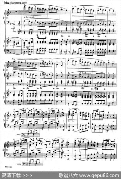 KrakowiakGrandRondodeConcertOp.14（克拉科维克音乐会用大回旋曲·双钢琴版）|肖邦-chopin