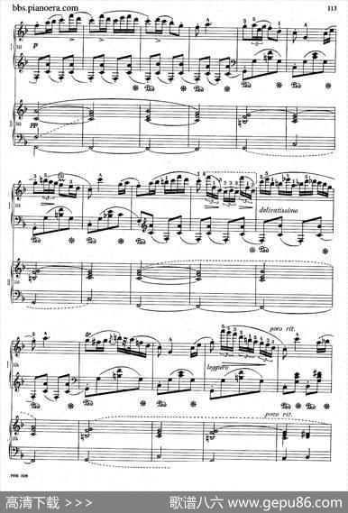 KrakowiakGrandRondodeConcertOp.14（克拉科维克音乐会用大回旋曲·双钢琴版）|肖邦-chopin