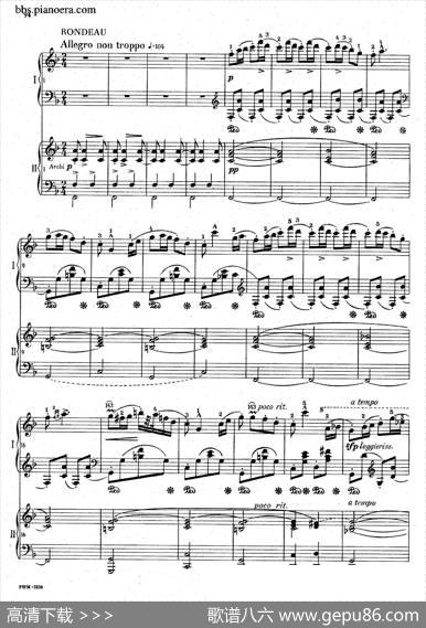 KrakowiakGrandRondodeConcertOp.14（克拉科维克音乐会用大回旋曲·双钢琴版）|肖邦-chopin