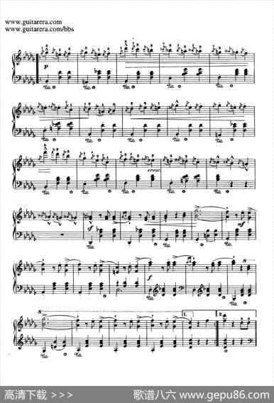 GrandeValseBrillanteinE-flatMajorOp.18（降E大调华丽辉煌圆舞曲）|肖邦-chopin