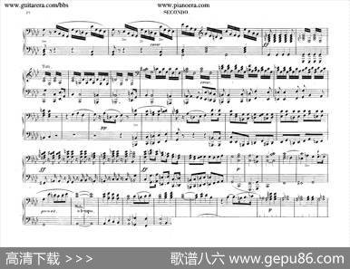 PianoConcertoNo.2infMinorOp.21（f小调第二钢琴协奏曲·四手联弹版）|肖邦-chopin