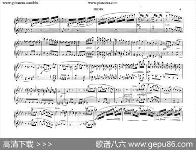 PianoConcertoNo.2infMinorOp.21（f小调第二钢琴协奏曲·四手联弹版）|肖邦-chopin