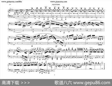 PianoConcertoNo.2infMinorOp.21（f小调第二钢琴协奏曲·四手联弹版）|肖邦-chopin