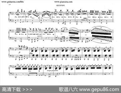 PianoConcertoNo.2infMinorOp.21（f小调第二钢琴协奏曲·四手联弹版）|肖邦-chopin